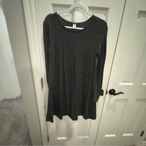 Old Navy Gray Long‎ Sleeve Swing Dress - Size M